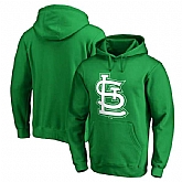 Men's St. Louis Cardinals Fanatics Branded Kelly Green St. Patrick's Day White Logo Pullover Hoodie,baseball caps,new era cap wholesale,wholesale hats